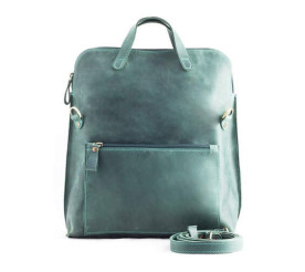 Кожаная сумка Level "Ассистент" зеленая