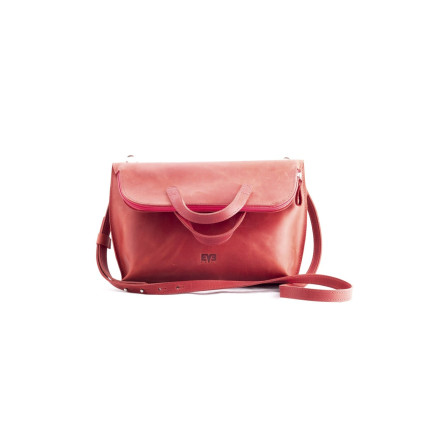 Кожаная сумка Level "Ассистент" красная – Фото 3