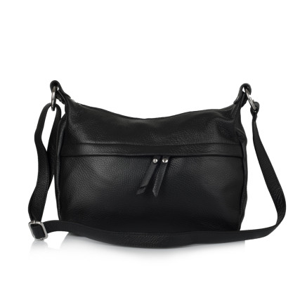 Кожаная женская сумка Virginia Conti (Италия) черная VC01355black – Фото 3