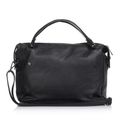 Кожаная женская сумка Virginia Conti (Италия) черная VC01504black – Фото 3
