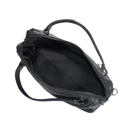 Кожаная женская сумка Virginia Conti (Италия) черная VC01504black – Фото 4
