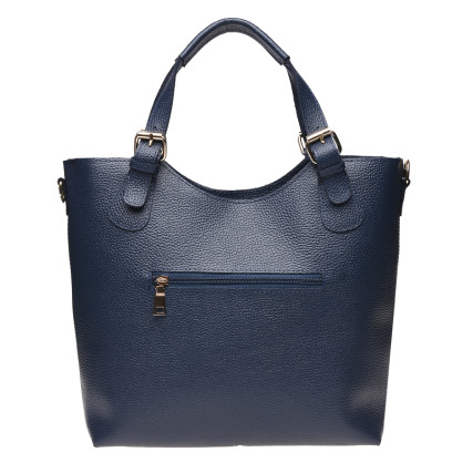 Кожаная женская сумка Ricco Grande синяя 1L848-blue – Фото 2