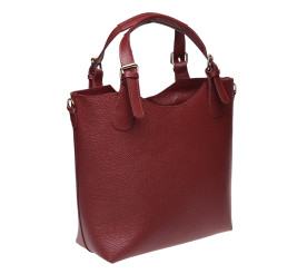 Кожаная женская сумка Ricco Grande бордовая 1L848-burgundy