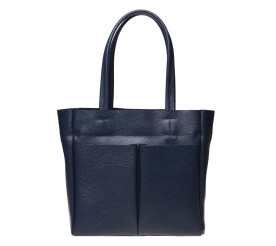 Кожаная женская сумка Ricco Grande синяя 1L926-blue