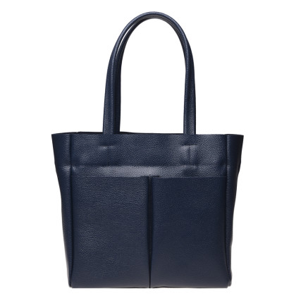 Кожаная женская сумка Ricco Grande синяя 1L926-blue – Фото 1