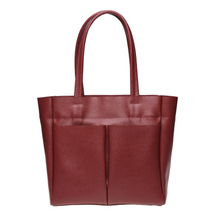 Кожаная женская сумка Ricco Grande бордовая 1L926-burgundy – Фото 1