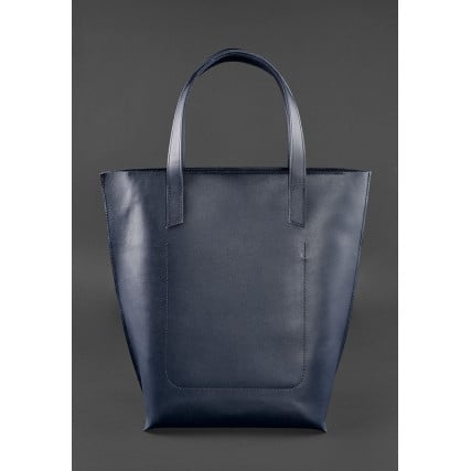 Женская кожаная сумка Blanknote D.D. темно-синий BN-BAG-17-navy-blue – Фото 2