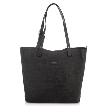 Кожаный женский шоппер Giorgio Ferretti (Италия) черный GF2019201Ablack – Фото 4