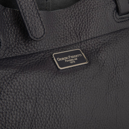 Кожаный женский шоппер Giorgio Ferretti (Италия) темно-синий GF2019201Bblue – Фото 5