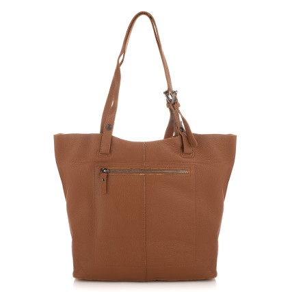 Кожаный женский шоппер Giorgio Ferretti (Италия) коричневый GF2019201Blbrown – Фото 3