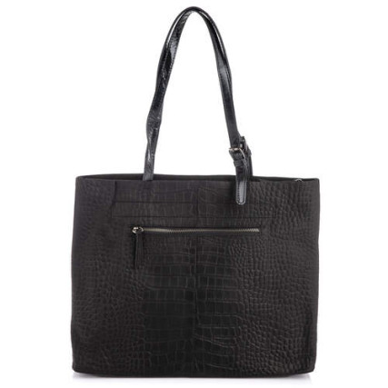 Кожаный женский шоппер Giorgio Ferretti (Италия) черный GF2019705Bblack – Фото 4