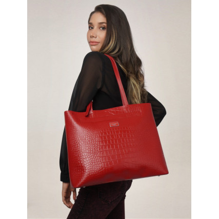 Кожаный женский шоппер Giorgio Ferretti (Италия) красный GF2019705Cred – Фото 2