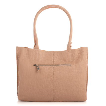 Кожаный женский шоппер Giorgio Ferretti (Италия) розовый GF2019981pink – Фото 3