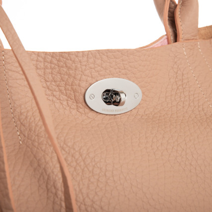 Кожаный женский шоппер Giorgio Ferretti (Италия) розовый GF2019981pink – Фото 5