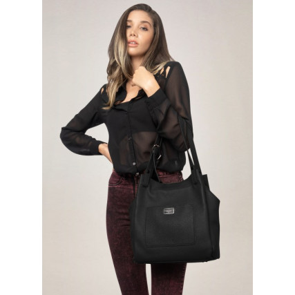 Кожаный женский шоппер Giorgio Ferretti (Италия) черный GF2020740Ablack – Фото 2
