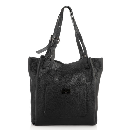 Кожаный женский шоппер Giorgio Ferretti (Италия) черный GF2020740Ablack – Фото 4