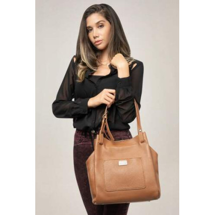 Кожаный женский шоппер Giorgio Ferretti (Италия) коричневый GF2020740Albrown – Фото 2