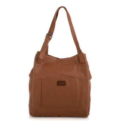 Кожаный женский шоппер Giorgio Ferretti (Италия) коричневый GF2020740Albrown – Фото 3