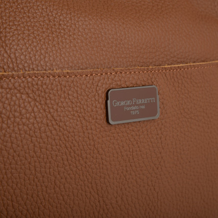 Кожаный женский шоппер Giorgio Ferretti (Италия) коричневый GF2020740Albrown – Фото 5