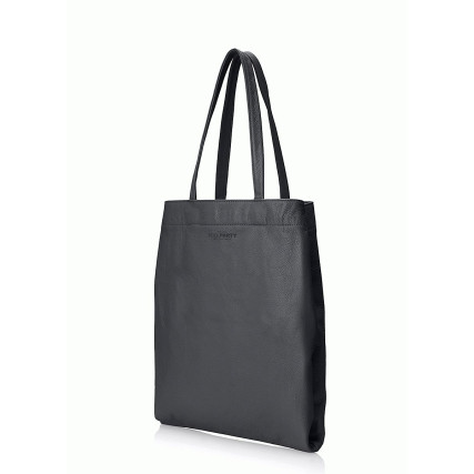 Кожаная сумка POOLPARTY  черная daily-tote-black – Фото 2