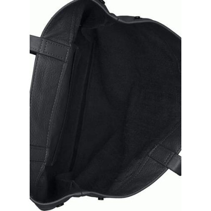 Кожаная сумка POOLPARTY  черная daily-tote-black – Фото 3