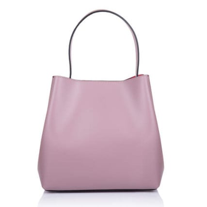 Кожаная женская сумка Virginia Conti (Италия) лиловая VC01341lilac – Фото 2