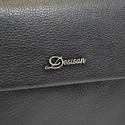 Женская кожаная сумка Desisan черная 3011-011 – Фото 5
