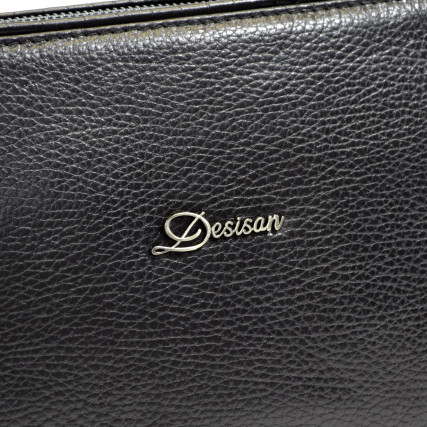 Женская кожаная сумка Desisan черная 3012-011 – Фото 5