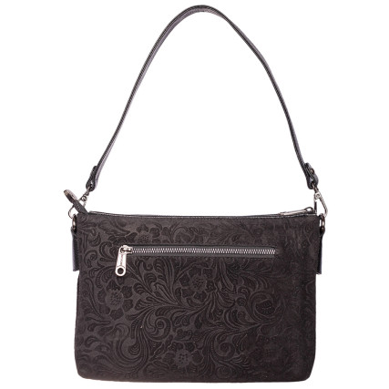 Женская кожаная сумка Desisan черный 3012-416 замш – Фото 2