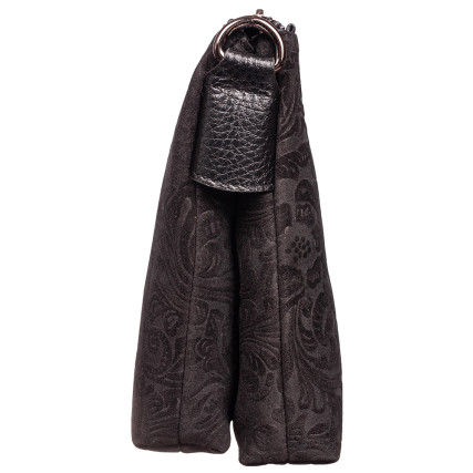 Женская кожаная сумка Desisan черный 3012-416 замш – Фото 3