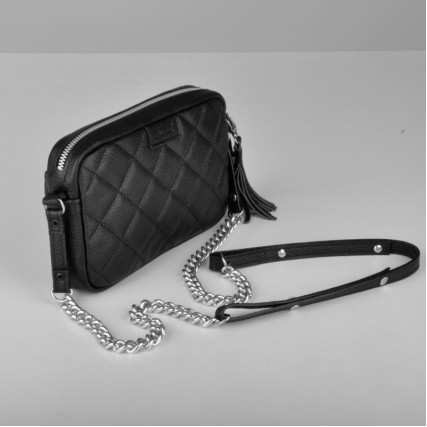 Женская кожаная сумка JIZUZ CLUTCH BLACK CL2514B – Фото 3