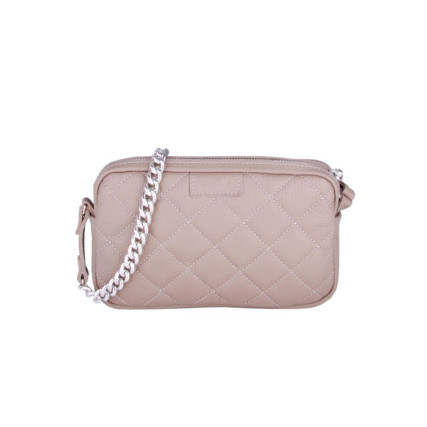 Женская кожаная сумка JIZUZ CLUTCH пудра – Фото 5