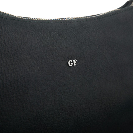 Кожаная сумка на плечо Giorgio Ferretti (Италия) темно-синяя GF2019879Ablue – Фото 5