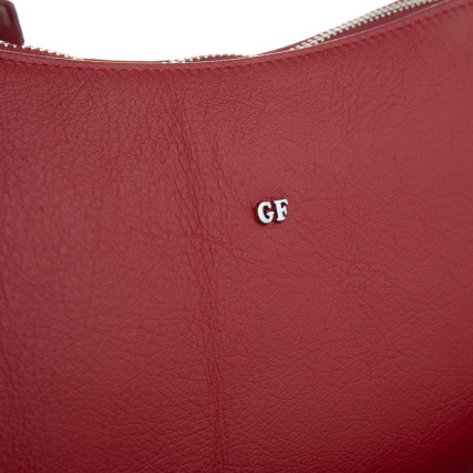 Кожаная сумка на плечо Giorgio Ferretti (Италия) красная GF2019879Ared – Фото 5