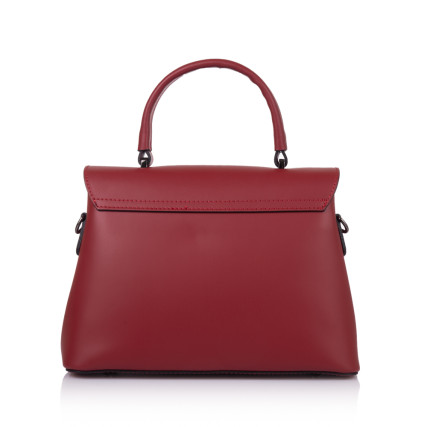 Кожаная женская сумка Virginia Conti (Италия) красная L8810red – Фото 2