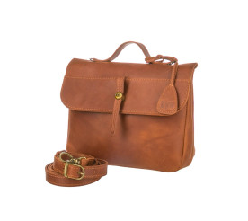 Кожаная сумка Level Лира коричневая