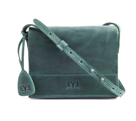 Кожаная сумка Level Винтаж зеленая