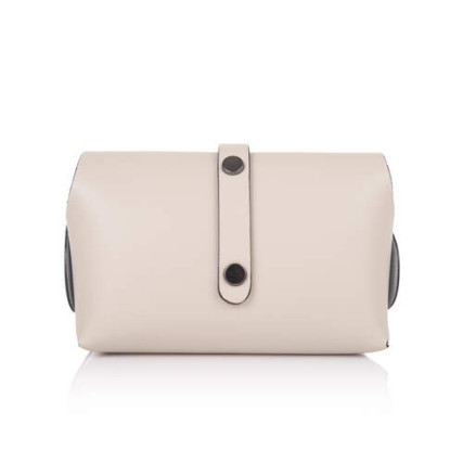 Кожаная женская сумка Virginia Conti (Италия) бежевая VC1325beige – Фото 2