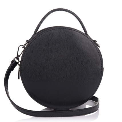 Кожаная женская сумка Virginia Conti (Италия) черная VC2247black – Фото 3
