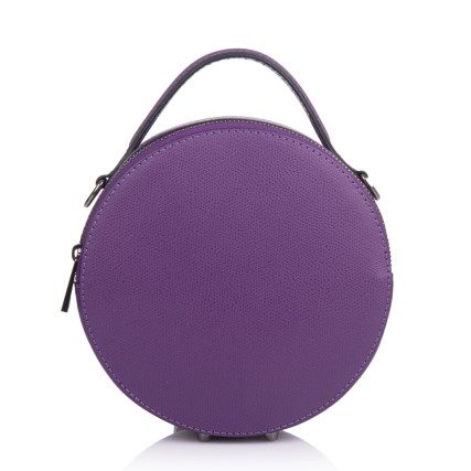 Кожаная женская сумка Virginia Conti (Италия) фиолетовая VC2247violet – Фото 2
