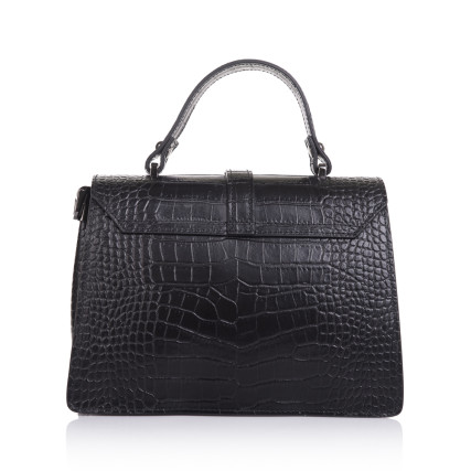 Кожаная женская сумка Virginia Conti (Италия) черная VC2451black – Фото 2