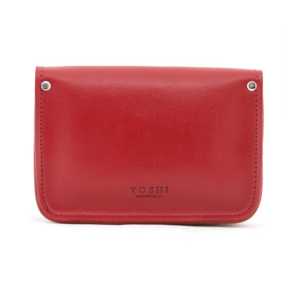 Кожаная женская сумка Satchel Yoshi красная YB125 9 – Фото 4