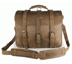 Кожаная дорожная сумка Buffalo Bags 7072B коричневая