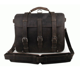 Кожаная дорожная сумка Buffalo Bags 7072J-1 темно-серая