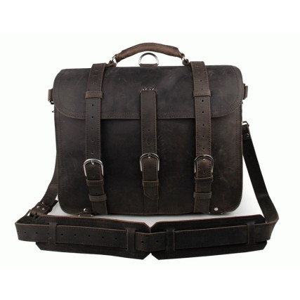 Кожаная дорожная сумка Buffalo Bags 7072J-1 темно-серая – Фото 1