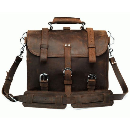 Кожаная дорожная сумка 7072R коричневая Buffalo Bags – Фото 1