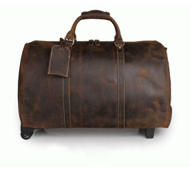 Дорожная сумка коричневая Buffalo Bags 7077LR на колесах