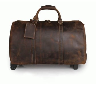 Дорожная сумка коричневая Buffalo Bags 7077LR на колесах