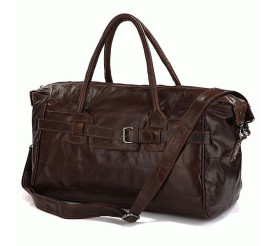 Сумка дорожная кожаная 7079Q Buffalo Bags коричневая