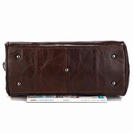 Сумка дорожная кожаная 7079Q Buffalo Bags коричневая – Фото 3